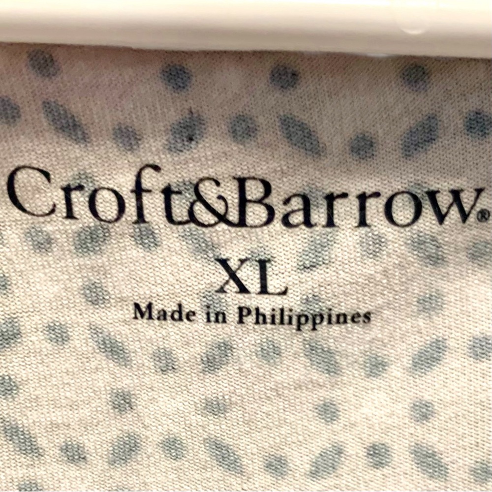 Elegant Croft & Barrow Cream and Black Sleeveless Top - Picture 4 of 4